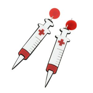 Boucles d&rsquo;oreilles « Seringues »