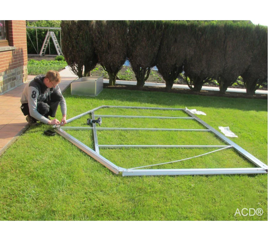 Montage de votre serre par ACD (Belgique)