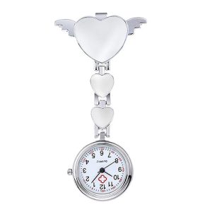 Montre « Cœur » à pince pour blouse infirmière