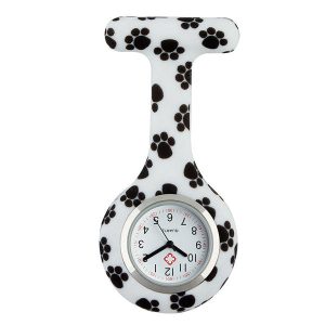 Montre silicone « Dog footprint » pour infirmière