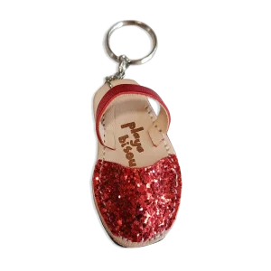 Porte-clés sandales à paillettes