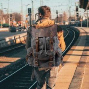 Sac à dos homme en cuir | Toile vintage