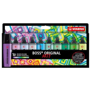 Surligneurs Stabilo Boss ® Original ARTY – x10 Couleurs Froides