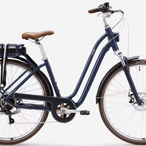 Elops 900 E : Vélo de ville électrique cadre bas Decathlon Shimano 7V 417 Wh