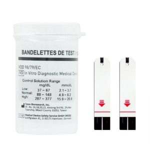 Bandelettes de test pour Glucomètre / Lecteur de Glycémie SPENGLER ® TB100 – Boîte de 50