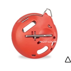 BOITIER A CANETTE JUMBO ROUGE BOBBINWORK BERNINA  série 4, 5 et 7 (sauf Bernina 710 / 750 QE / 780)