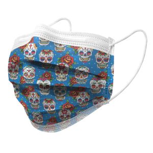 Masques chirurgicaux Type IIR – Motifs « Skulls »