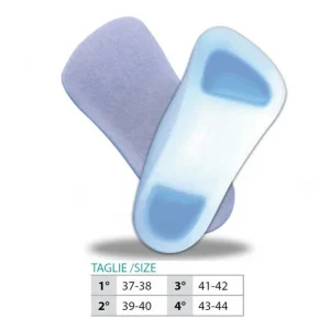 Semelles intérieures en silicone doublées OK PED 3/4 Réf. 108 ST