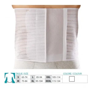 ORIONE Ceinture de Maintien Abdominale Tissu Multi Rayé 28 cm Réf. 3090 ST
