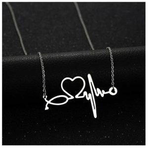 Pendentif « Cœur ECG »