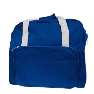 Sac de transport bleu pour machine à coudre