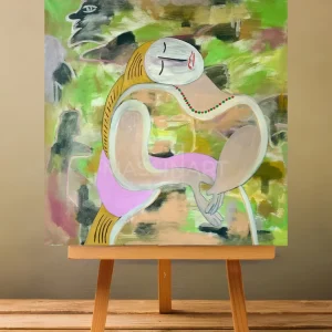 She Left Picasso For Me - signé par l'artiste Mohamed Acharki